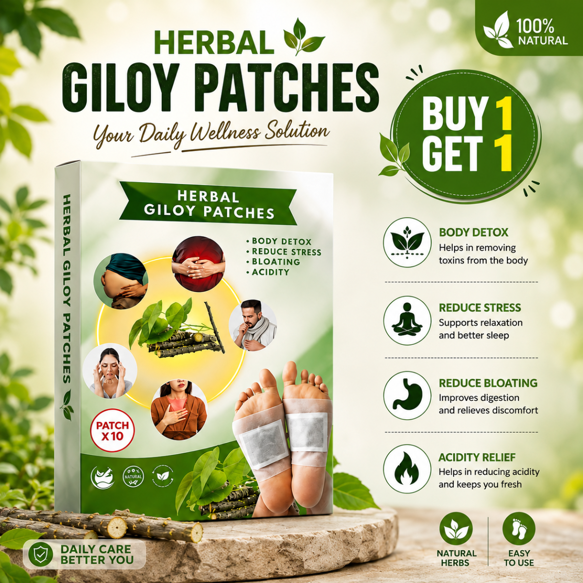 Herbal Giloy Comfort Patches
