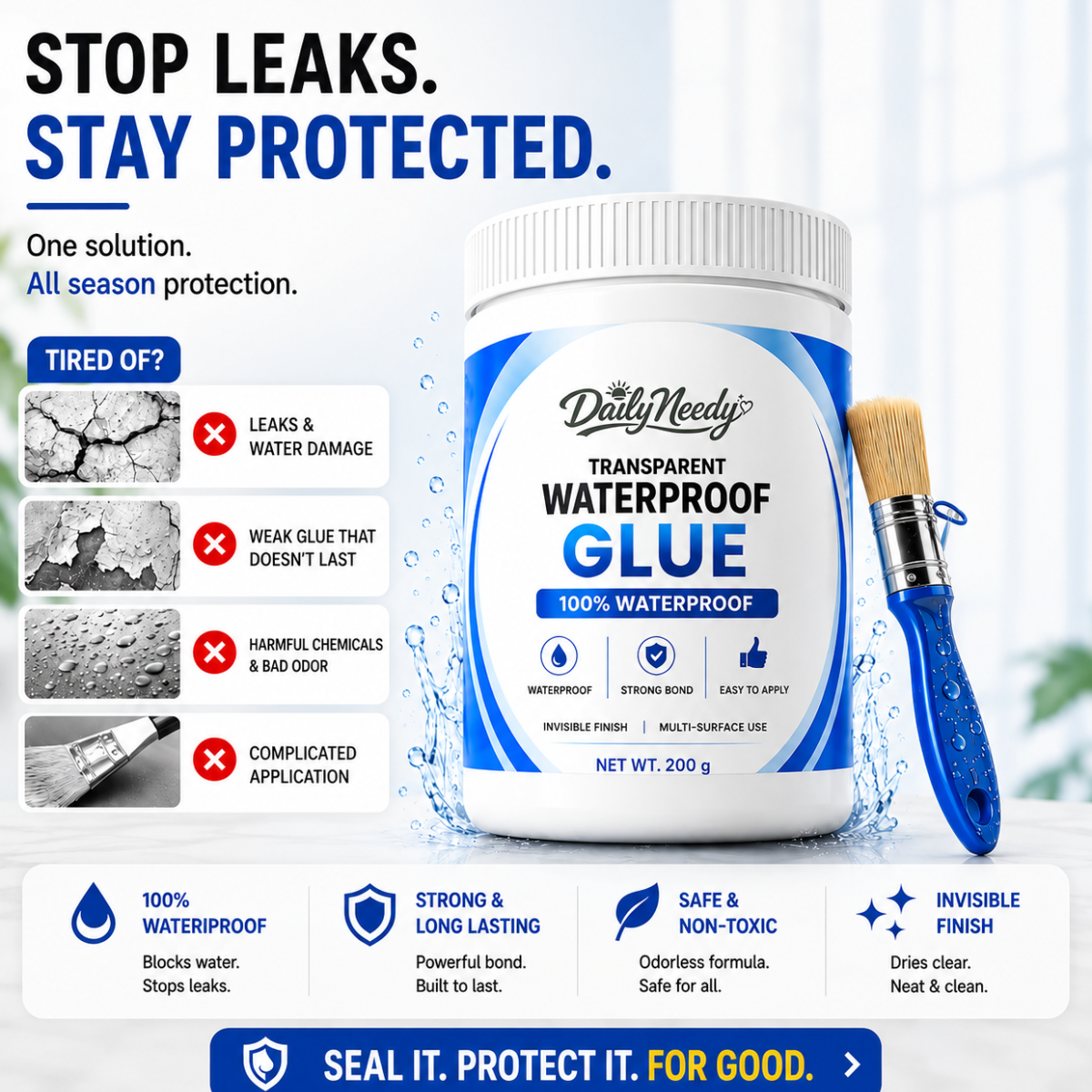 Transparent Waterproof Glue