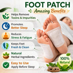2-PACK Herbal Foot Detox Pads for Toxin Removal | Pain Relief Foot Patches for Feet Cleansing
